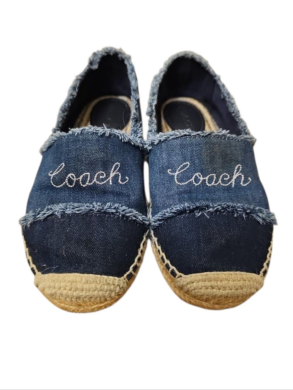 Authentic Coach Denim Espadrilles – Size 6
